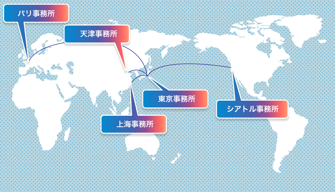 海外ネットワーク拠点 マップ
